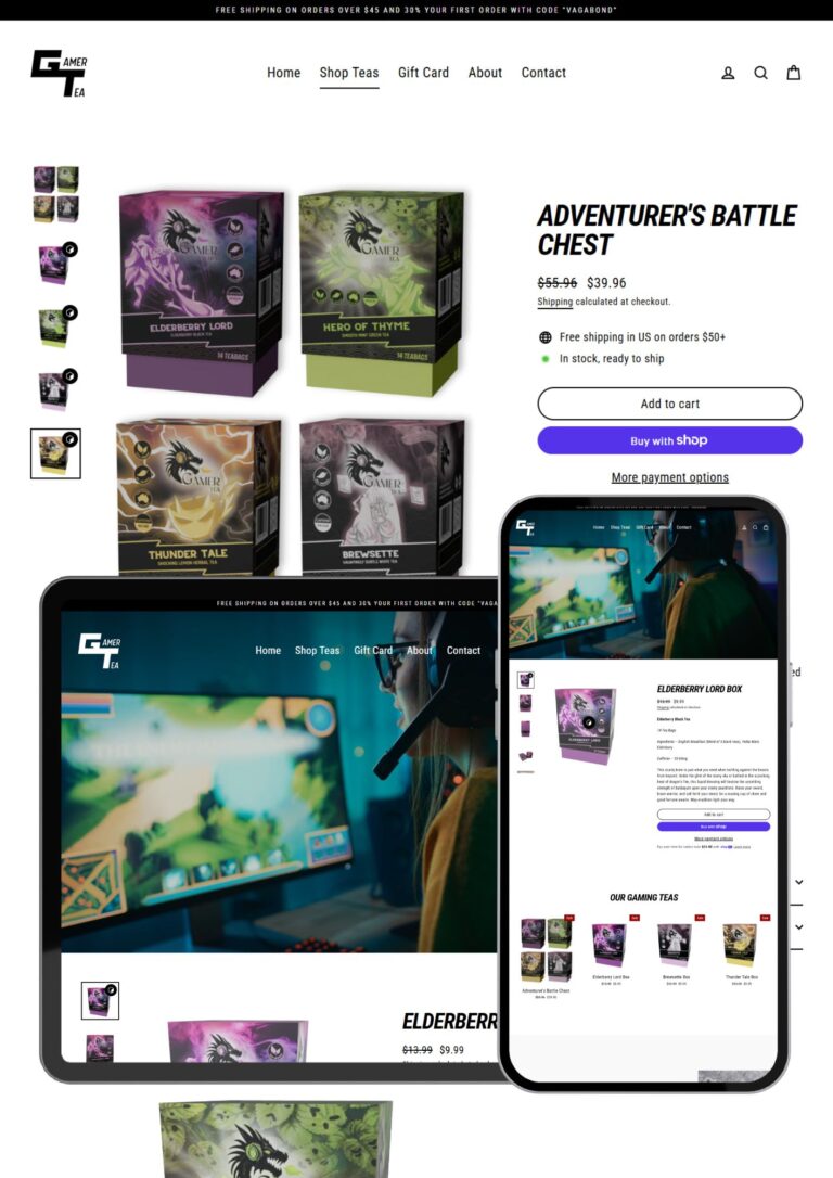 Premium Gaming Tea Store