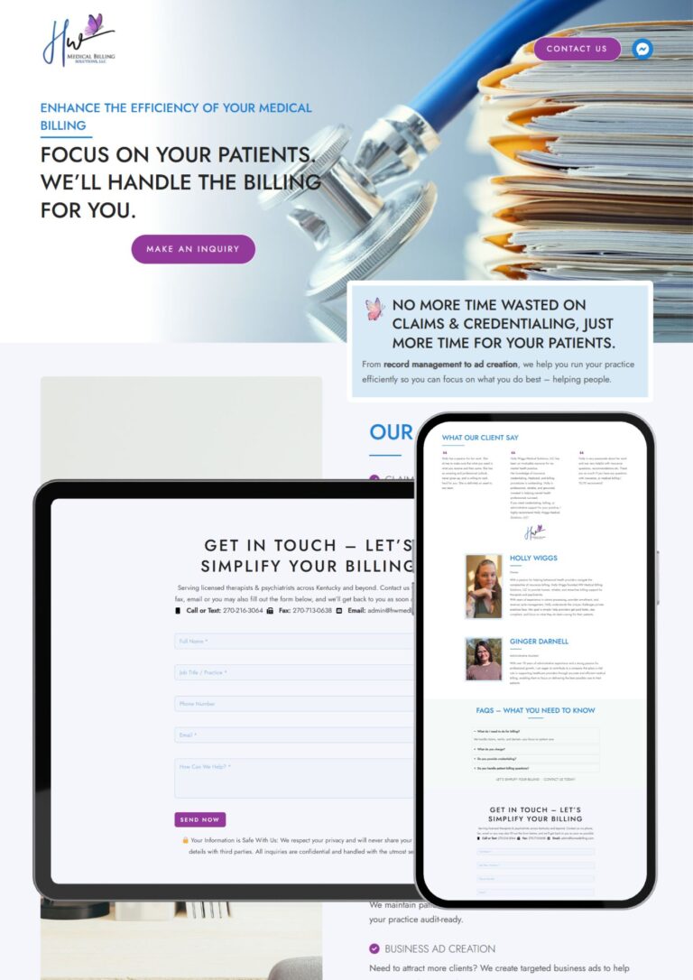 Medical Billing Service Website