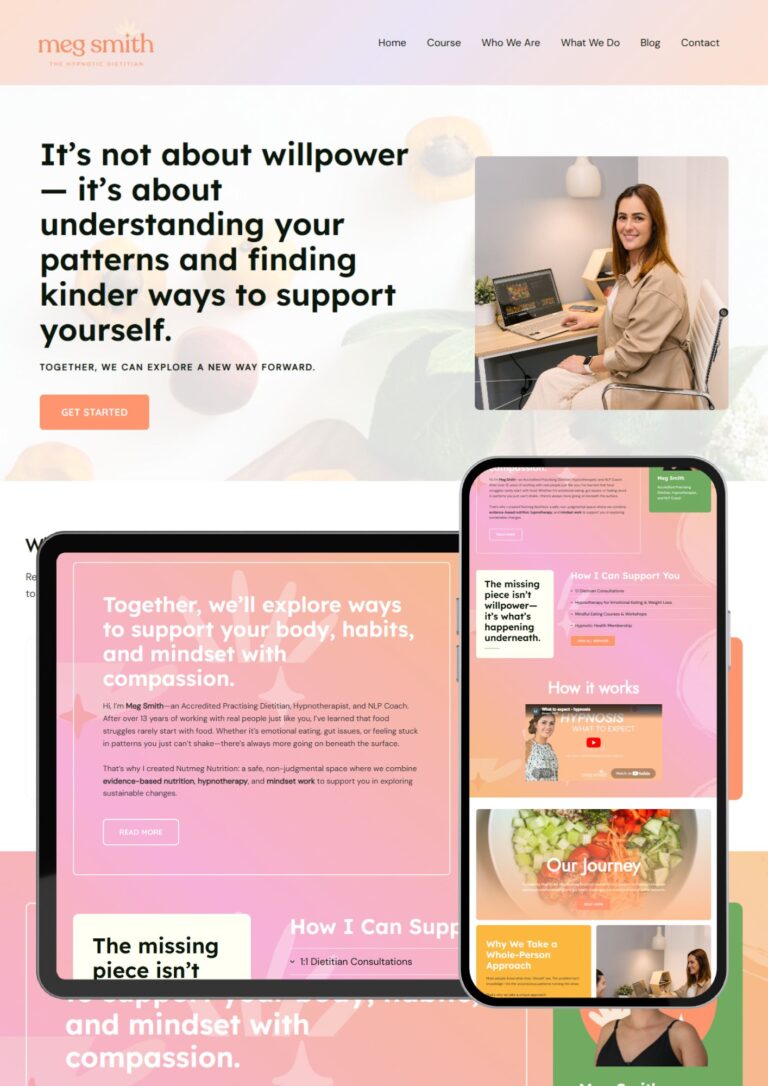 Dietitian & Hypnotherapy Practice — Online Courses & Consultations
