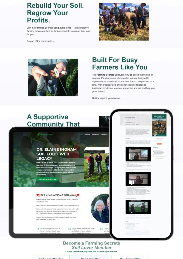 Regenerative Farming Online Learning Platform