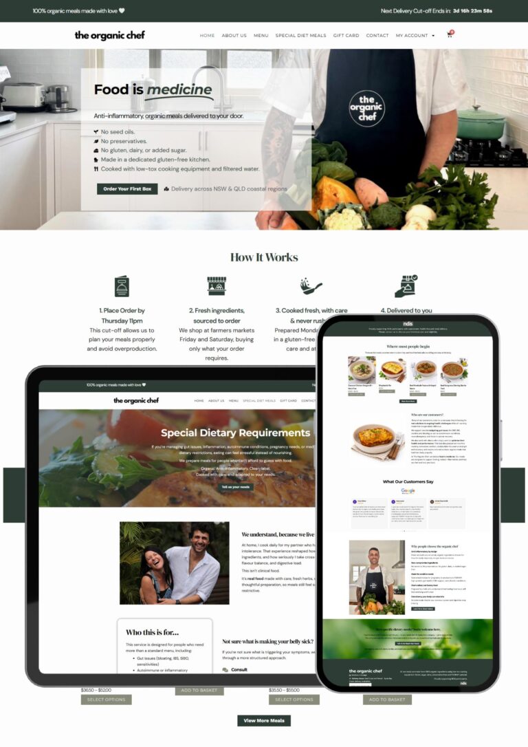 Organic Meal Delivery Service