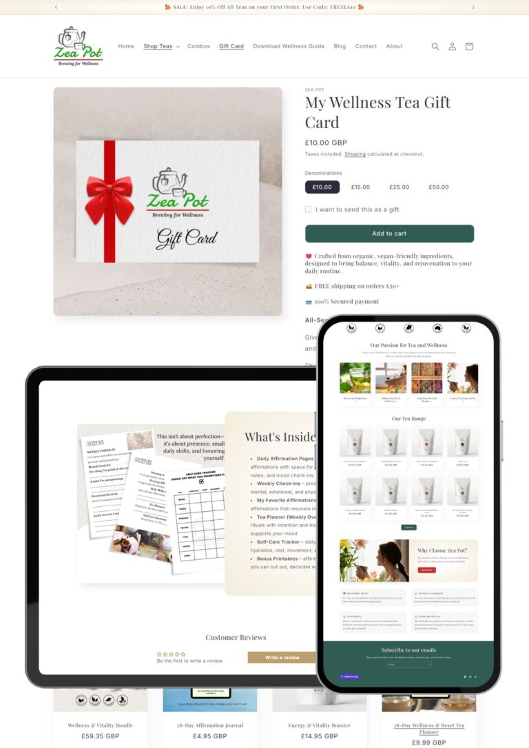 Organic Wellness Tea Store — UK Market